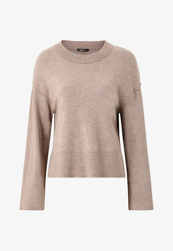 Gina Tricot - Tröja Knitted Sweater - Brun