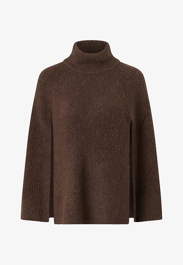 Gina Tricot - Tröja Knitted turtleneck sweater - Brun