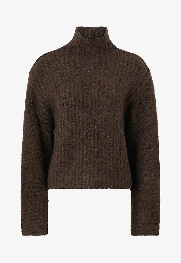 Gina Tricot - Tröja Knitted turtleneck sweater - Brun