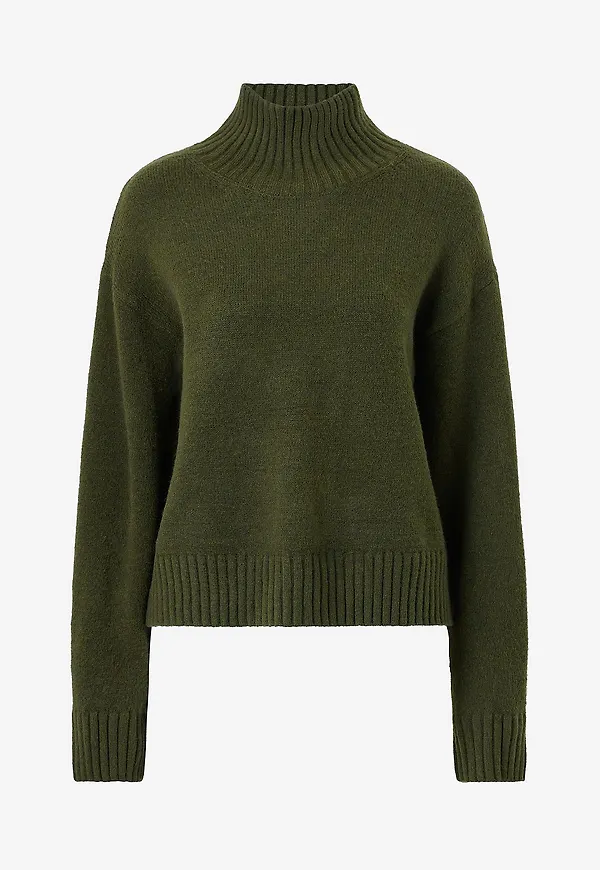 Gina Tricot - Tröja Knitted turtleneck sweater - Grön