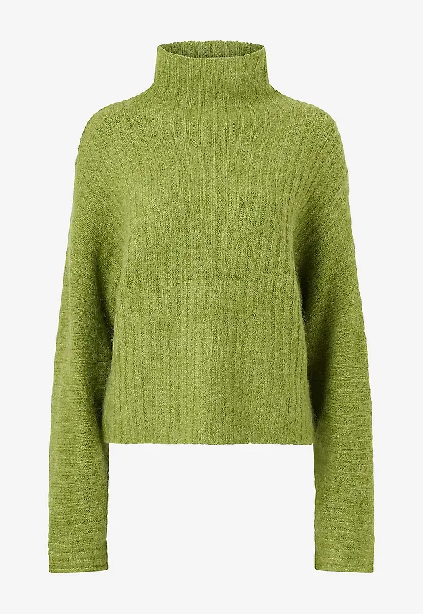 Gina Tricot - Tröja Knitted turtleneck sweater - Grön