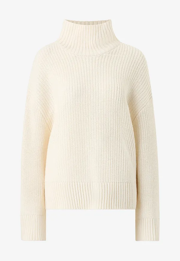 Gina Tricot - Tröja Knitted turtleneck sweater - Natur