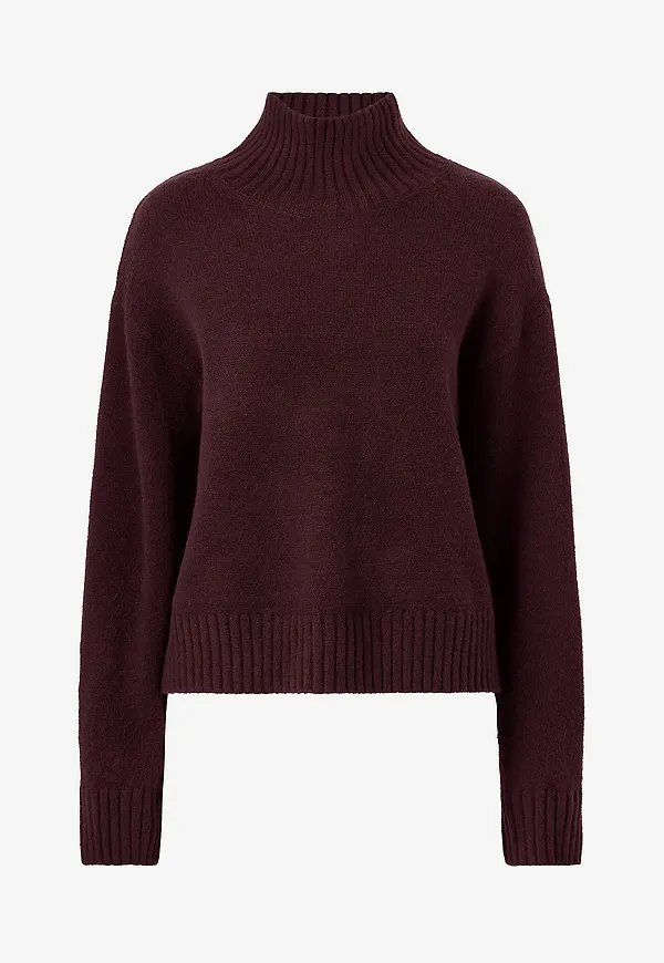 Gina Tricot - Tröja Knitted turtleneck sweater - Röd