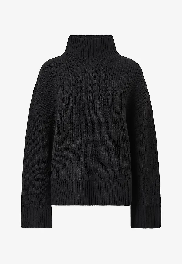 Gina Tricot - Tröja Knitted turtleneck sweater - Svart