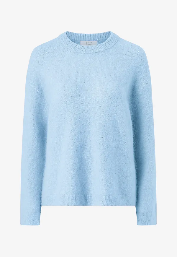 Gina Tricot - Tröja Mohair Knitted Sweater - Blå