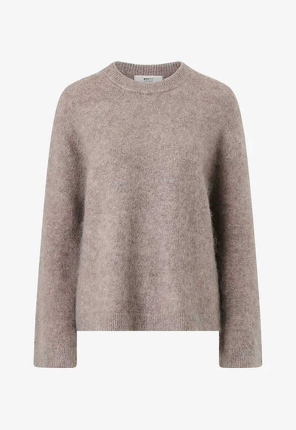 Gina Tricot - Tröja Mohair Knitted Sweater - Brun