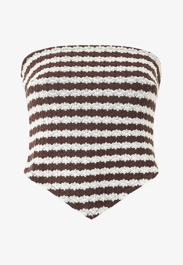 Gina Tricot - Tubtopp Scarf Top - Brun