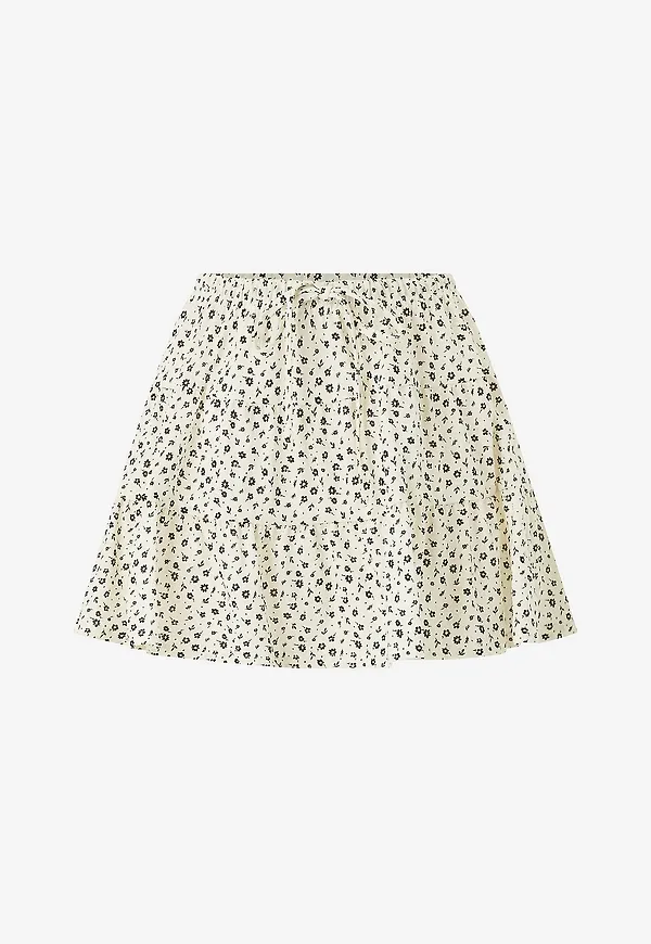 Gina Tricot - Volangkjol Mini Skirt - Flerfärgad