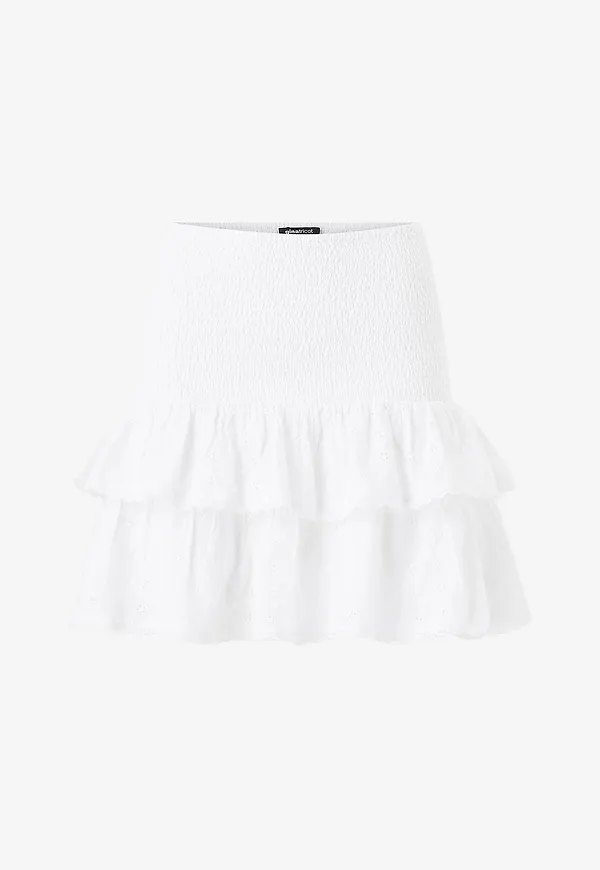 Gina Tricot - Volangkjol Smock Skirt - Vit