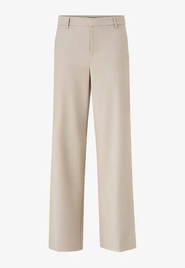 Gina Tricot - Wide Leg Suit Trousers - Beige