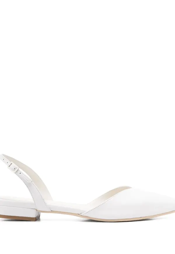 GINISSIMA ballerinaskor i läder - Vit – Farfetch