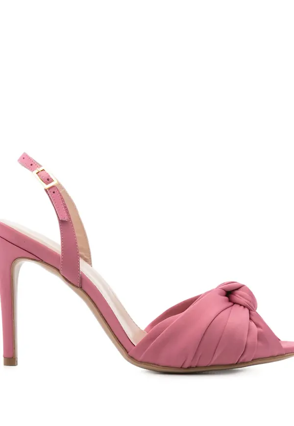 GINISSIMA sandaler i satin 95 mm - Rosa