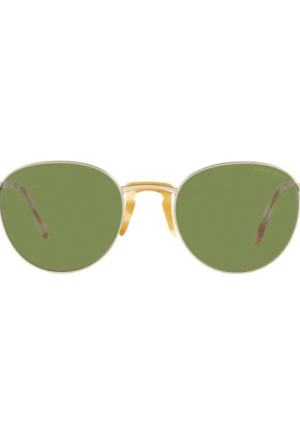 Giorgio Armani AR6129 solglasögon med ovala bågar - Guldfärgad