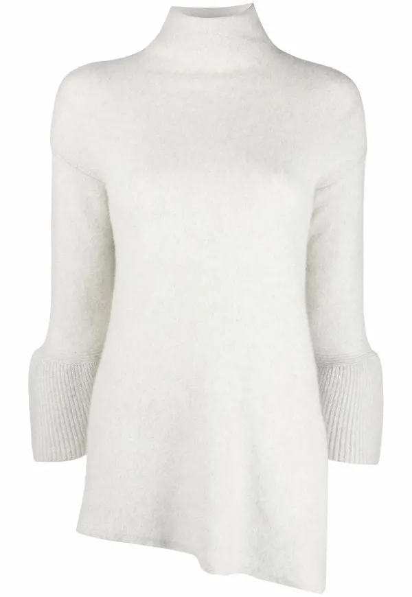 Giorgio Armani asymmetrisk kashmirtröja - Neutral