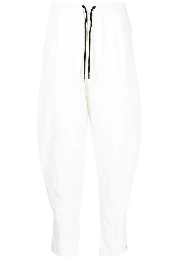 Giorgio Armani avsmalnande sweatpants - Vit