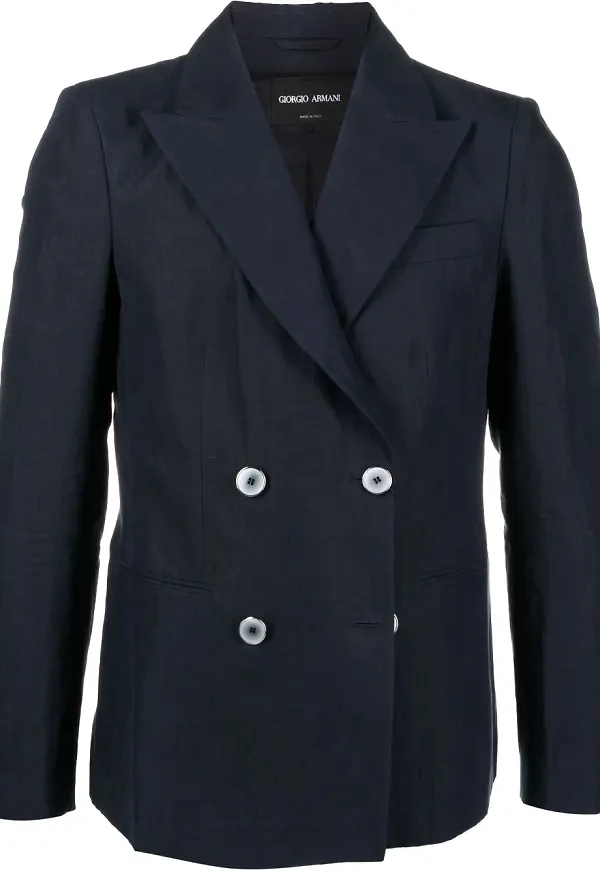 Giorgio Armani dubbelknäppt blazer - Blå