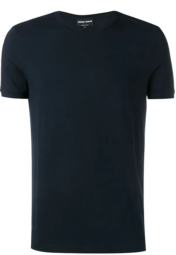Giorgio Armani enkel t-shirt - Blå
