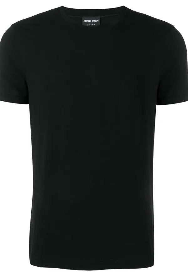 Giorgio Armani enkel t-shirt - Svart