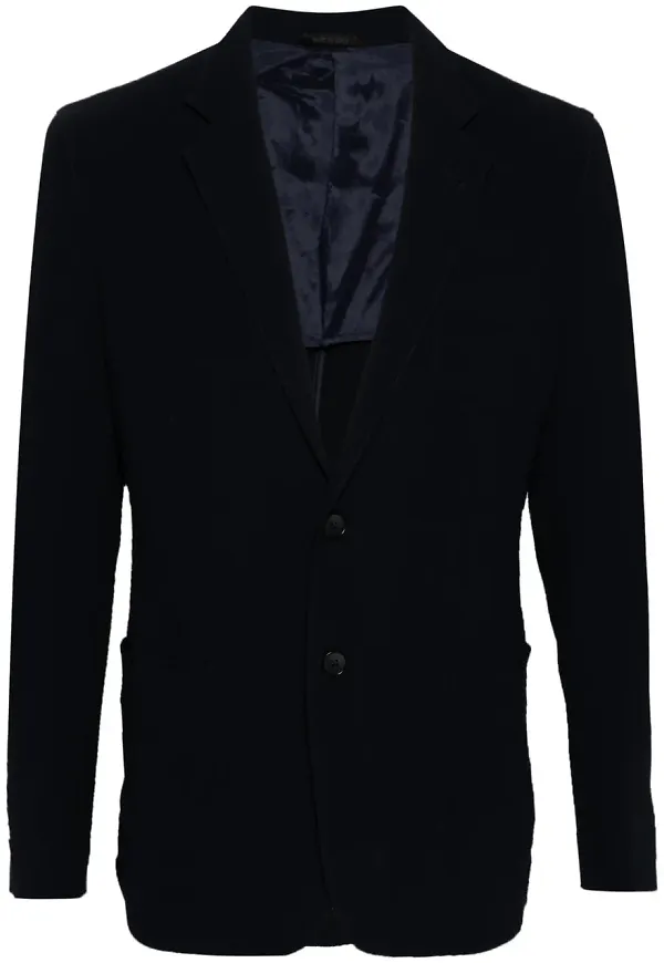 Giorgio Armani enkelknäppt blazer - Blå