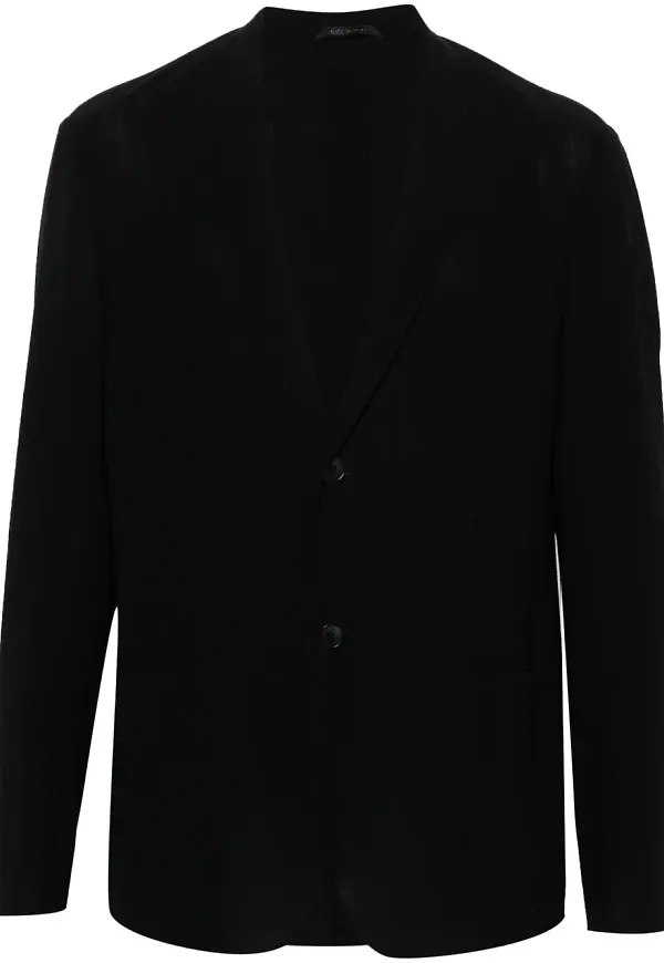 Giorgio Armani enkelknäppt blazer - Blå