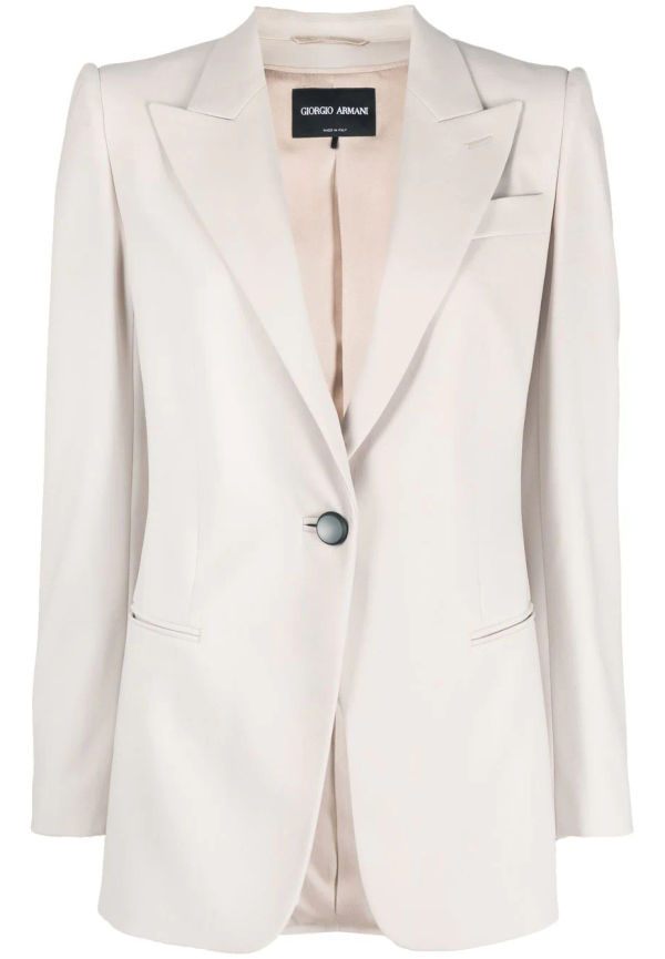 Giorgio Armani enkelknäppt finblazer - Neutral