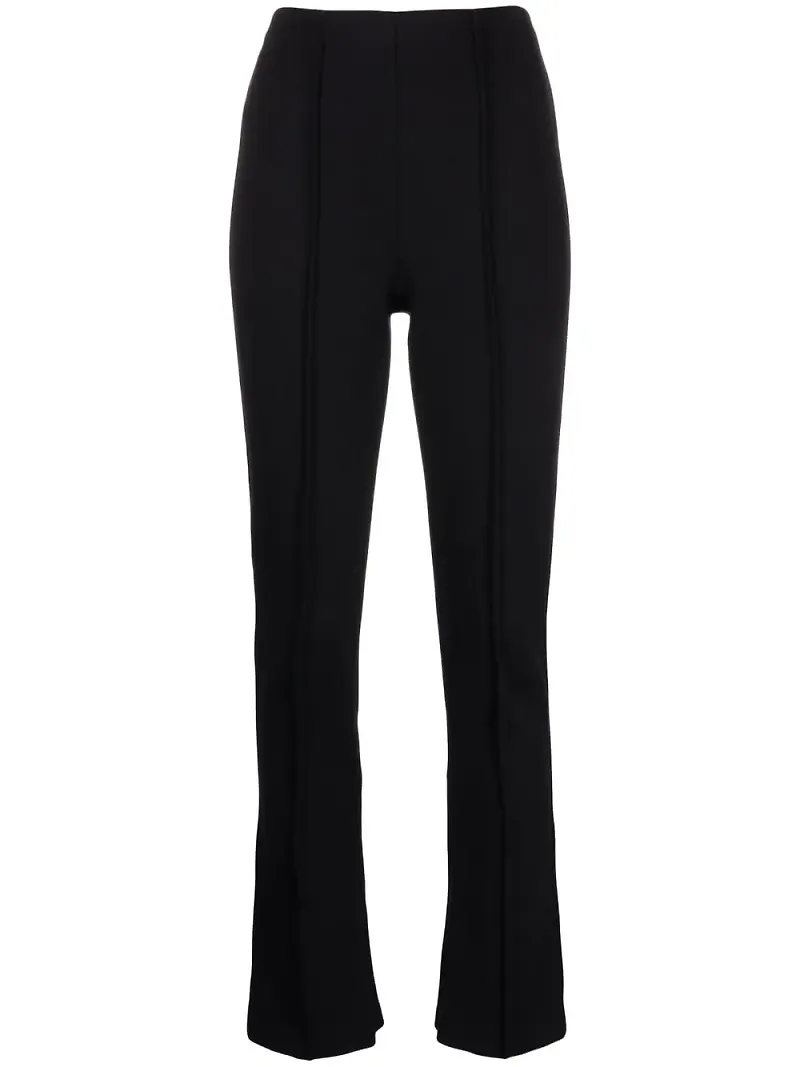 Giorgio Armani exposed-seam slim-leg trousers - Svart