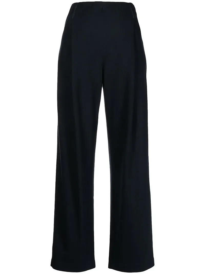 Giorgio Armani finbyxor med vida ben - Blå