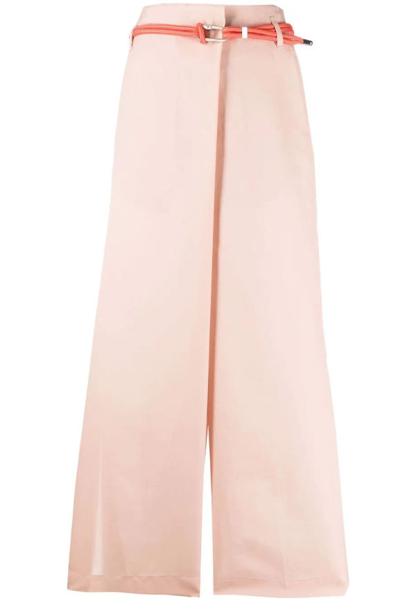 Giorgio Armani finbyxor med vida ben - Rosa