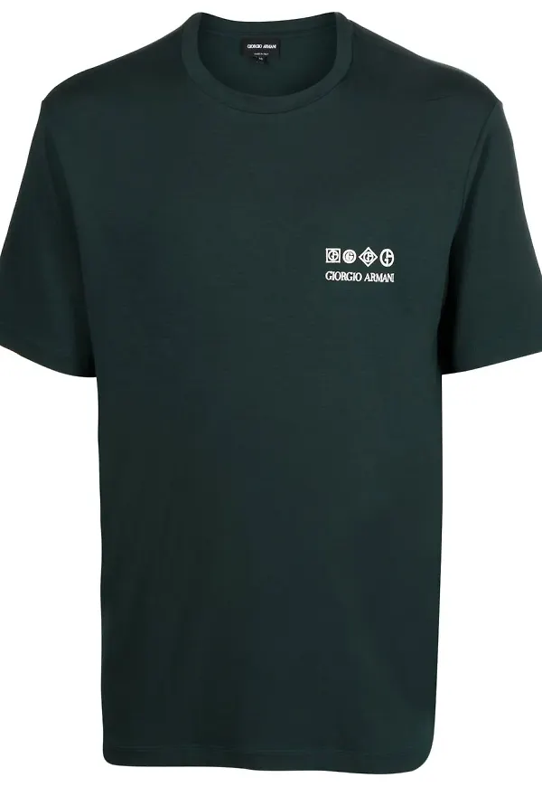 Giorgio Armani logo-print T-shirt - Grön