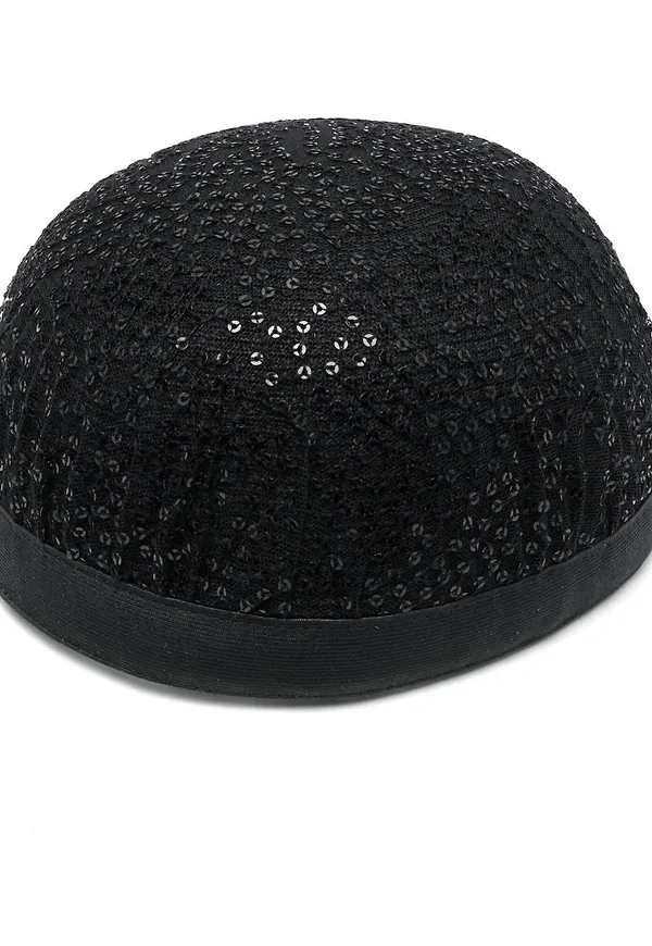 Giorgio Armani paljettprydd hatt - Svart