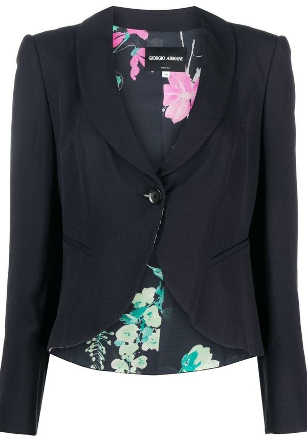 Giorgio Armani Pre-Owned asymmetrisk blazer från 2000-talet - Blå