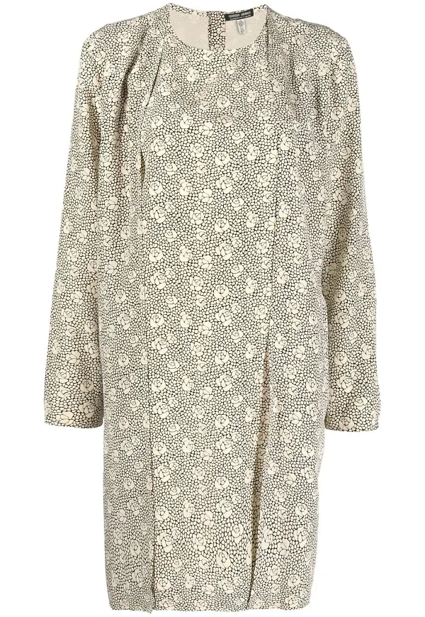 Giorgio Armani Pre-Owned blommig skiftklänning från 1990-talet - Neutral