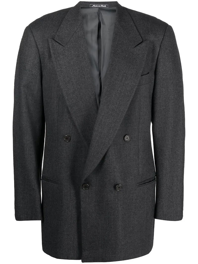 Giorgio Armani Pre-Owned dubbelknäppt blazer från 1990-talet - Grå