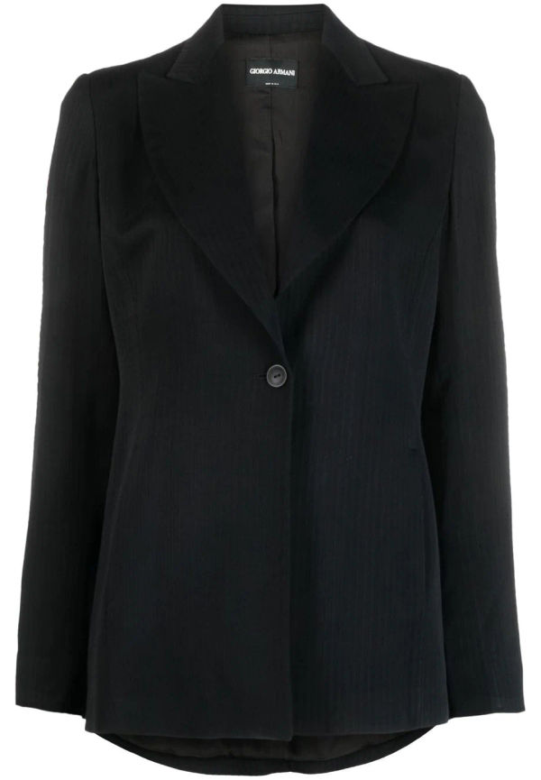 Giorgio Armani Pre-Owned enkelknäppt blazer från 2000-talet - Svart