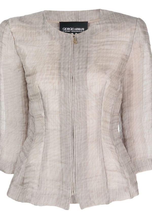 Giorgio Armani Pre-Owned jacka från 1990-talet - Grå