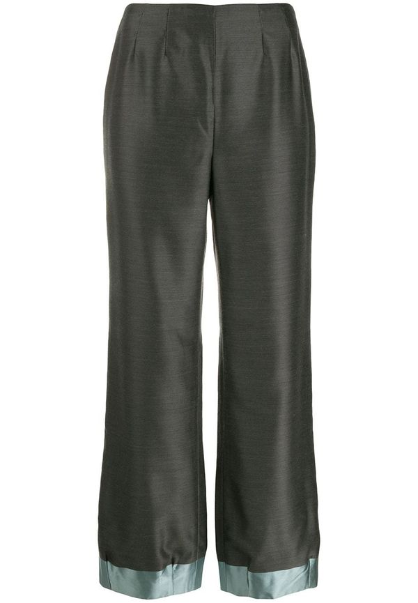 Giorgio Armani Pre-Owned lösa bootcut-byxor från 1990-talet - Grå