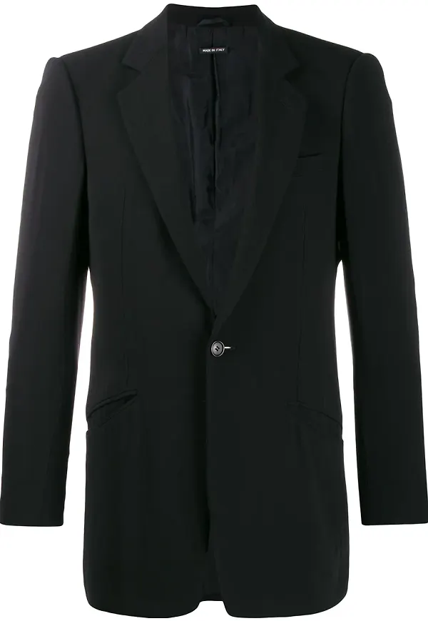 Giorgio Armani Pre-Owned skräddad blazer från 1990-talet - Svart