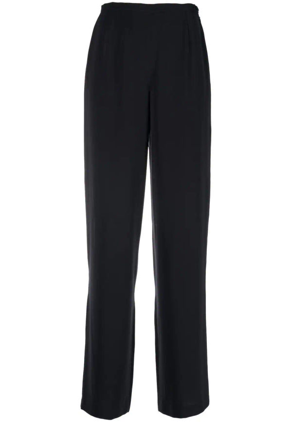 Giorgio Armani Pre-Owned vida byxor med hög midja från 1990-talet - Svart