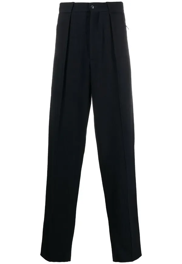 Giorgio Armani ribbade slacks - Blå