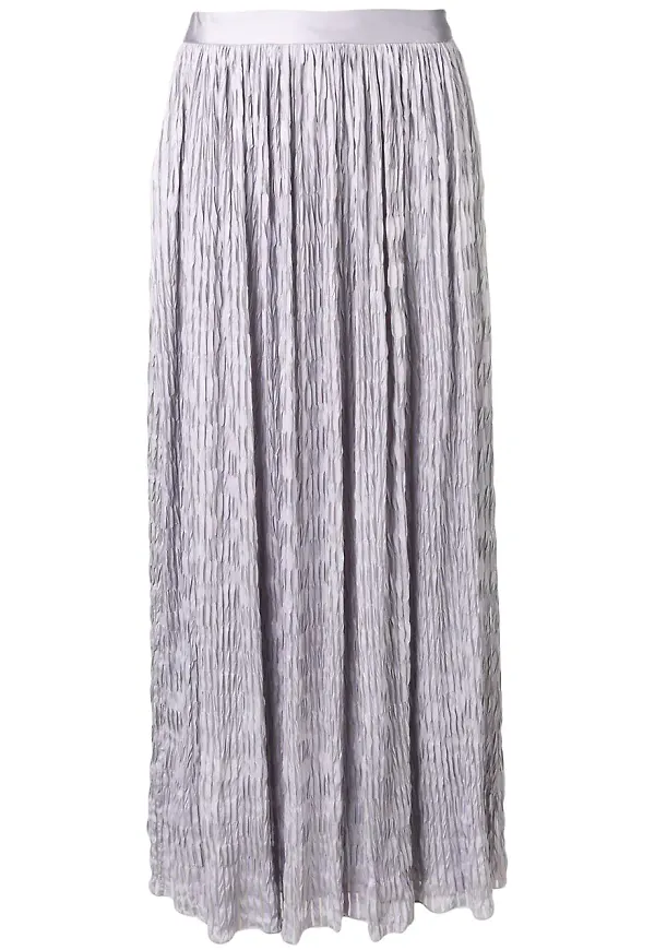 Giorgio Armani skrynklad maxikjol - Lila