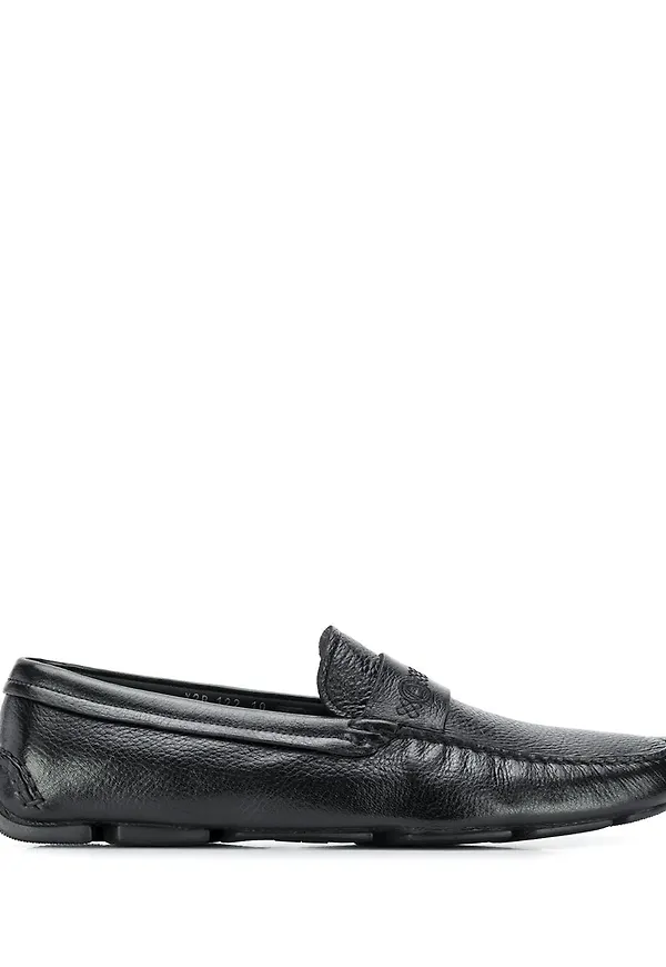 Giorgio Armani slip on-loafers - Svart