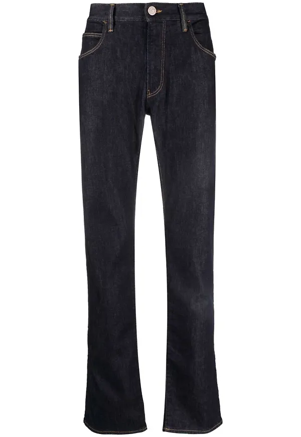 Giorgio Armani straight-jeans - Blå