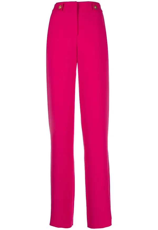 Giorgio Armani vida byxor med hög midja - Rosa
