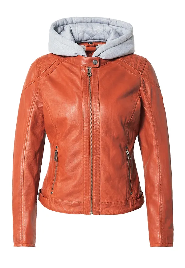 Gipsy Övergångsjacka 'Alcie' gråmelerad / orange