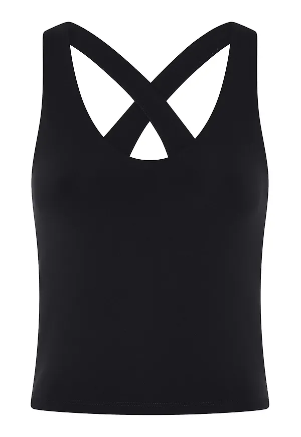 Girlfriend Collective Sporttopp 'Zoe' svart