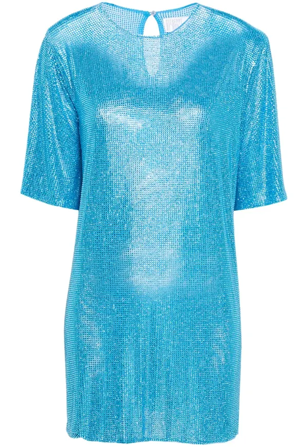 Giuseppe Di Morabito t-shirtklänning med strass - Blå – Farfetch