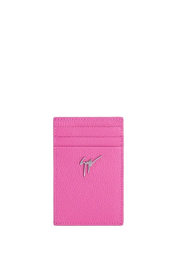 Giuseppe Zanotti Albert kortfodral i läder - Rosa