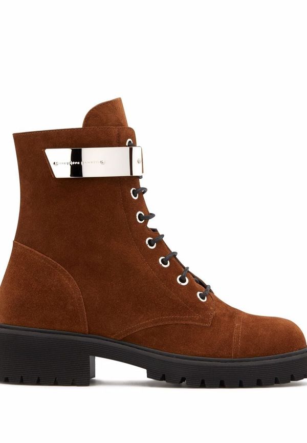 Giuseppe Zanotti Alexa stövlar med metallisk rem - Brun
