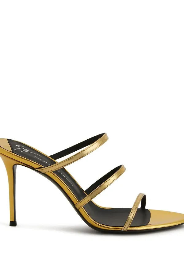 Giuseppe Zanotti Alimha sandaler med stilettklack 105 mm - Guldfärgad