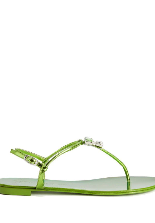 Giuseppe Zanotti Alphonsine sandaler med tårem - Grön